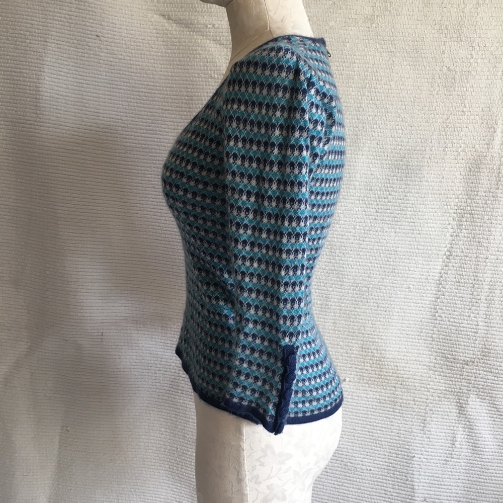 Marc Jacobs Cashmere Sweater S/M Retro RTW Hand-Knit Top Y2K Vintage - Picture 5 of 9
